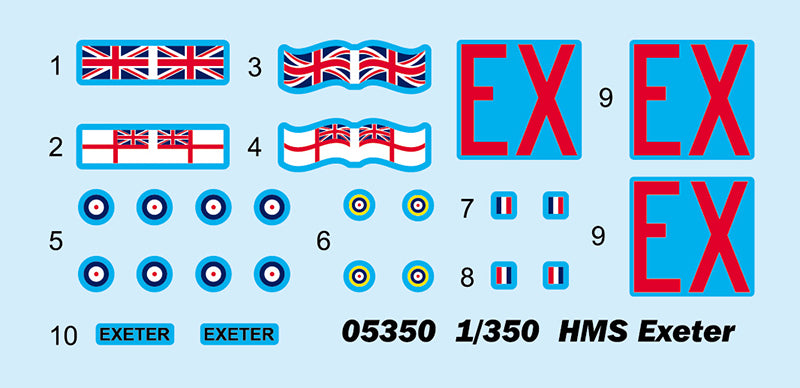 Trumpeter 1/350 Scale - Hms Exeter