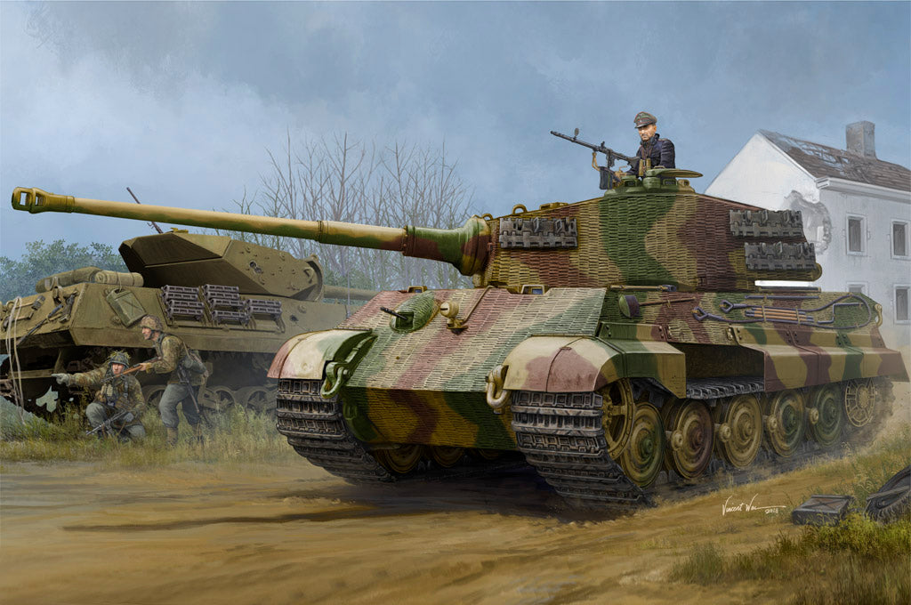 Hobby Boss 084531 Pz.Kpfw.VI Sd.Kfz.182 Tiger II (Henschel 1944 Production) w/Zimmerit