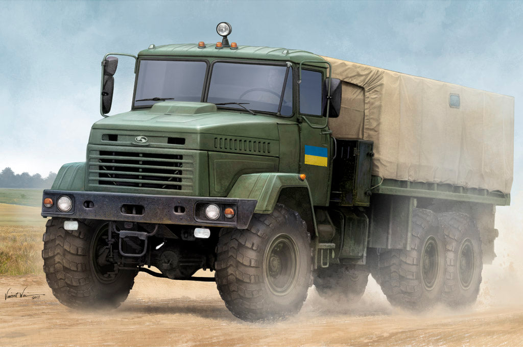 Hobby Boss 1/35 Scale Ukraine KrAZ-6322 Soldier Cargo Truck