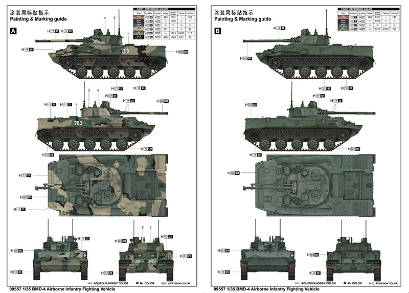 Trumpeter 1/35 BMD-4 Airborne Infantry Fighting Vehicle [Model Building KIT]