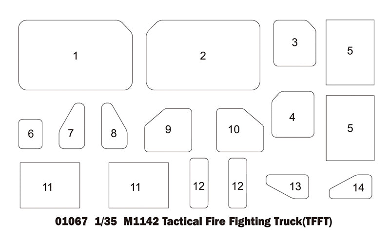 Trumpeter 1/35 M1142 HEMTT TFFT Plastic Model Armor kit