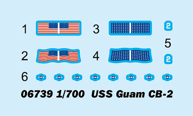 Trumpeter 1/700 USS Guam CB-2 Plastic Ship Model kit