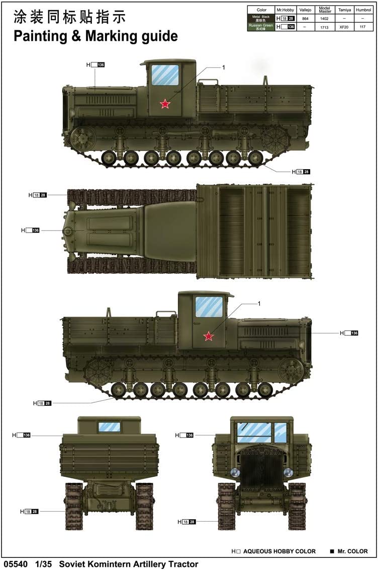 Trumpeter  Soviet Komintern Artillery Tractor Model Kit (1/35 scale Armored vehicle )