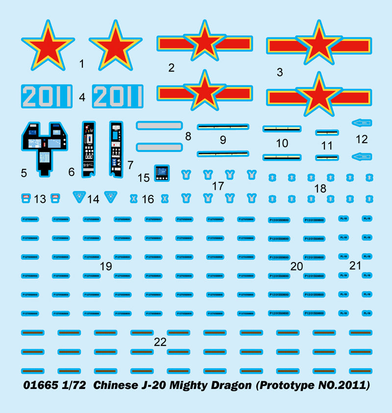 Trumpeter Chinese J-20 Mighty Dragon Aircraft Model Kit
