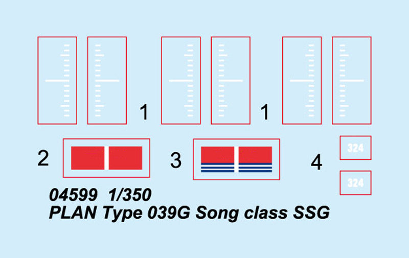 Trumpeter Plan Type 039G Song Class SSG Submarine Model Kit