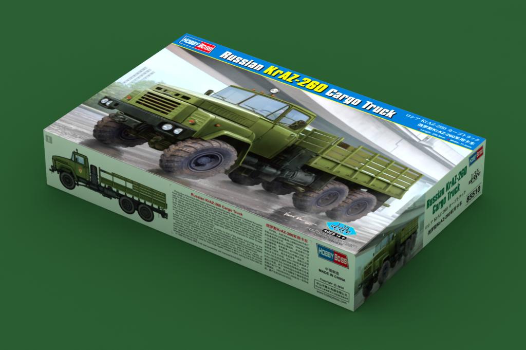 Hobby Boss 1/35 Scale Russian KrAZ-260 Cargo Truck - Plastic Model Building Set