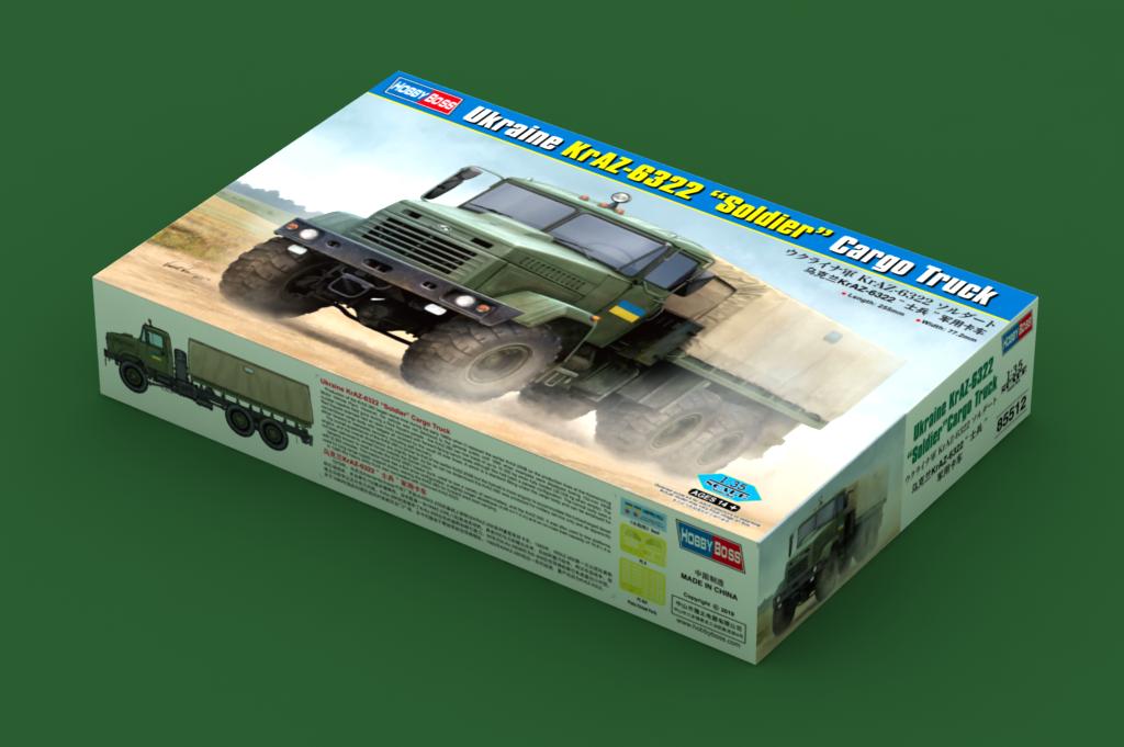 Hobby Boss 1/35 Scale Ukraine KrAZ-6322 Soldier Cargo Truck