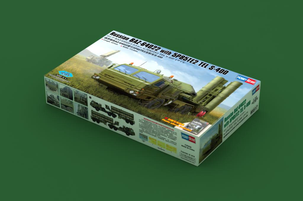 Hobby Boss 1/35 Scale Russian BAZ-64022 with 5P85TE2 TEL S-400