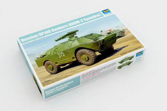 Trumpeter Russian 9P148 Konkurs BRDM2 Spandrel Armored Vehicle Model Kit (1/35 Scale)